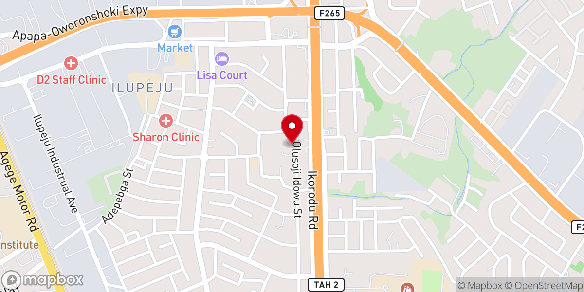 Map showing location of First Baptist Church