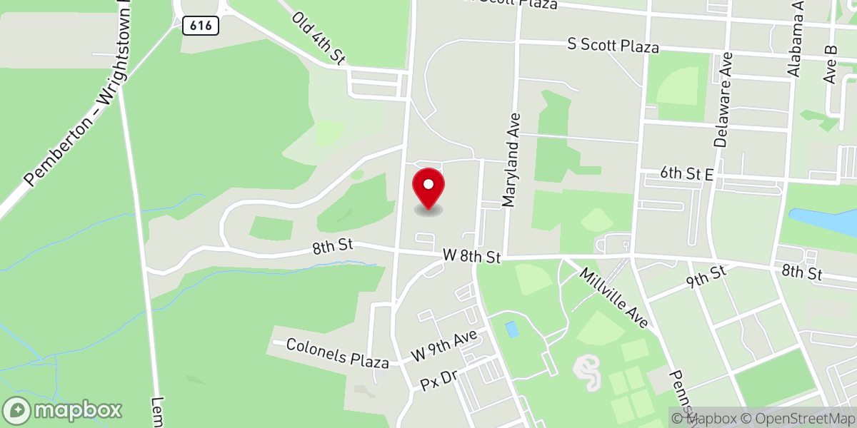 Map showing location of Dix Chapel