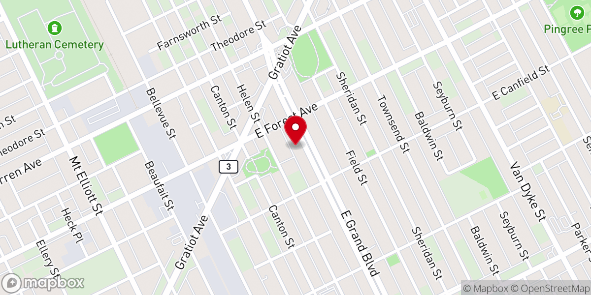 Map showing location of Renaissance Baptist Church