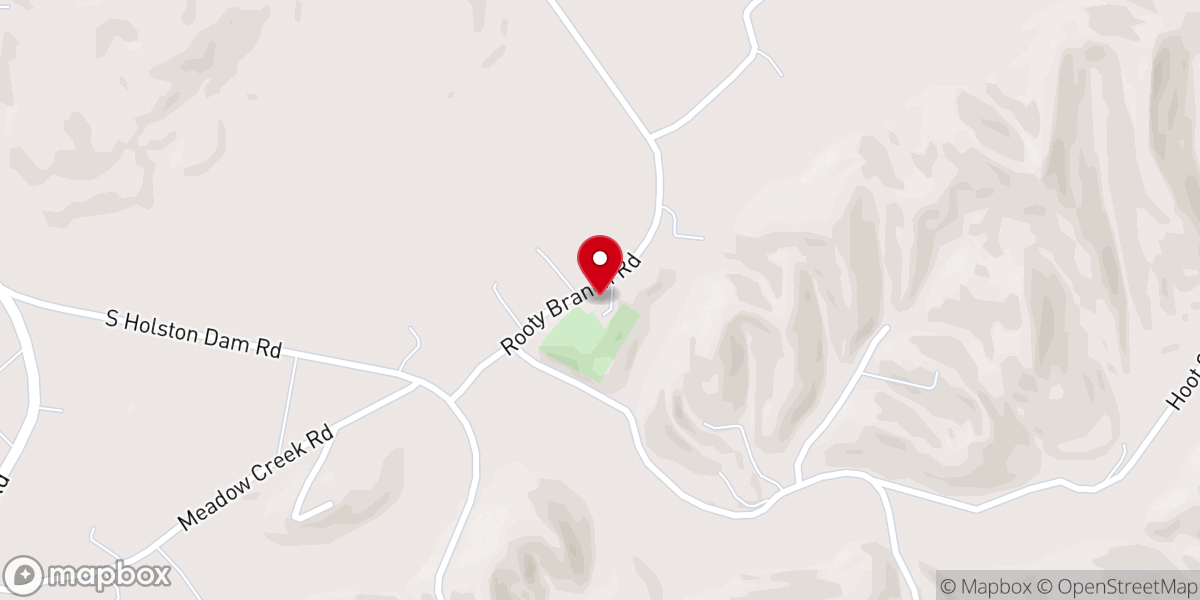 Map showing location of Rooty Branch Church