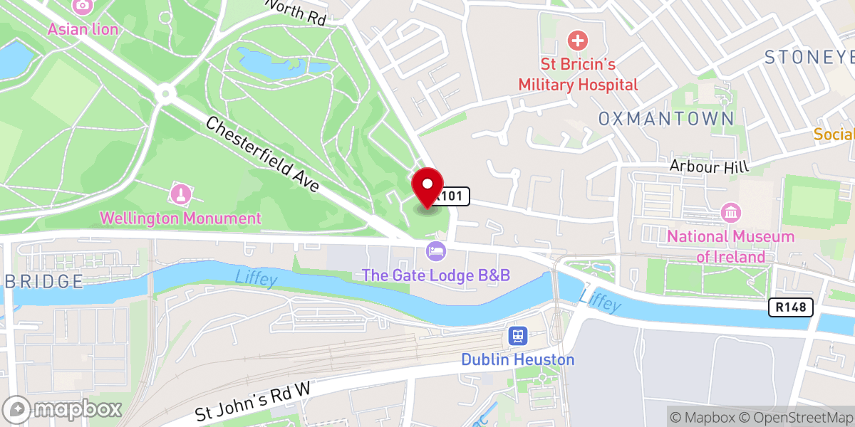 Map showing location of The Criminal Courts of Justice