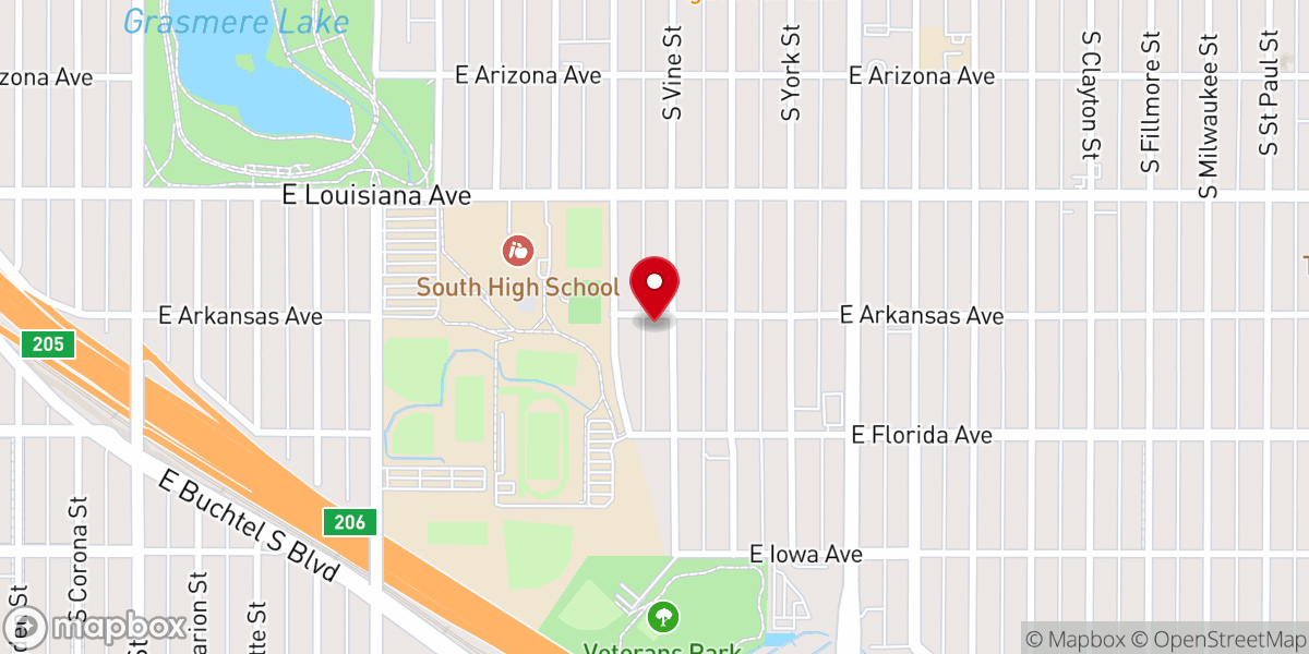 Map showing location of St. Mark's Orthodox Church