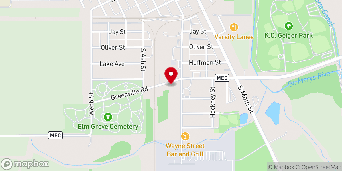 Map showing location of Shekinah Temple
