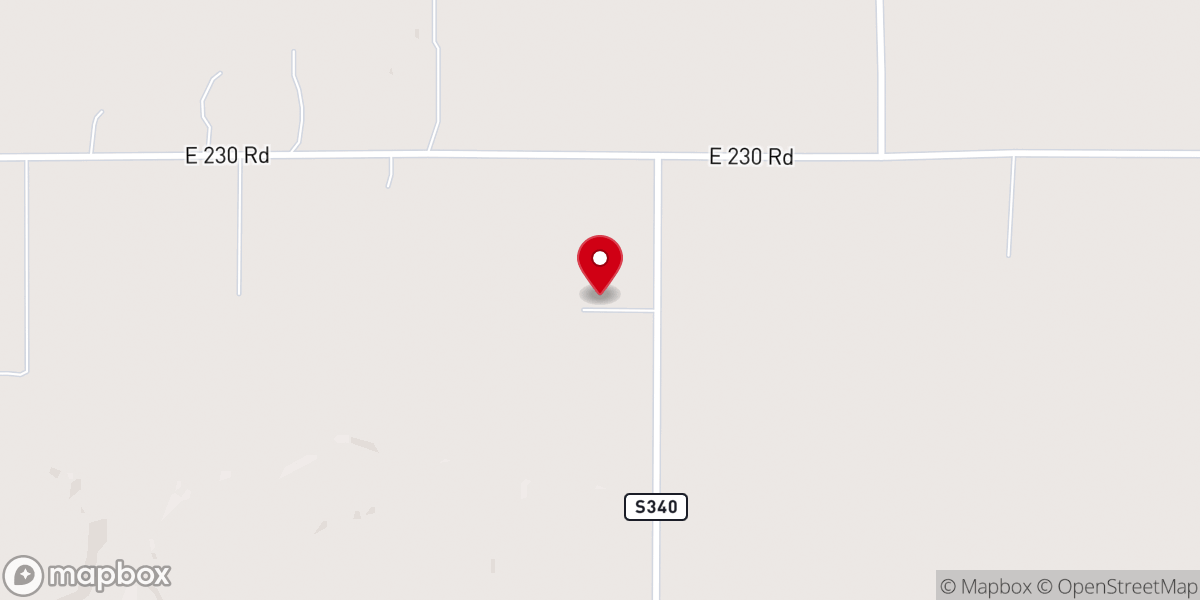 Map showing location of Timpson Chapel