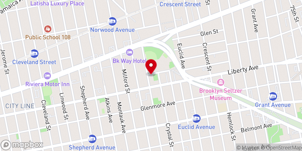 Map showing location of 9th Tabernacle Temple Bethel