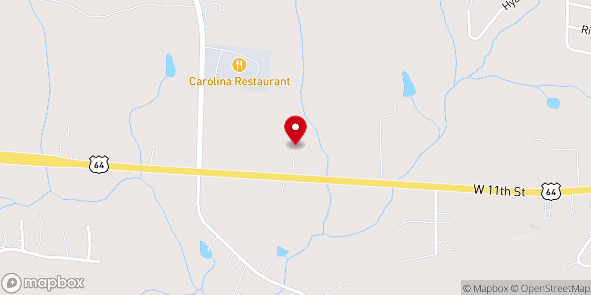 Map showing location of Pentecostal Victory Temple