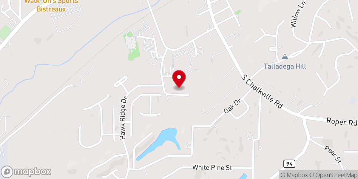 Map showing location of Trussville Ecumenical Assistive Ministry