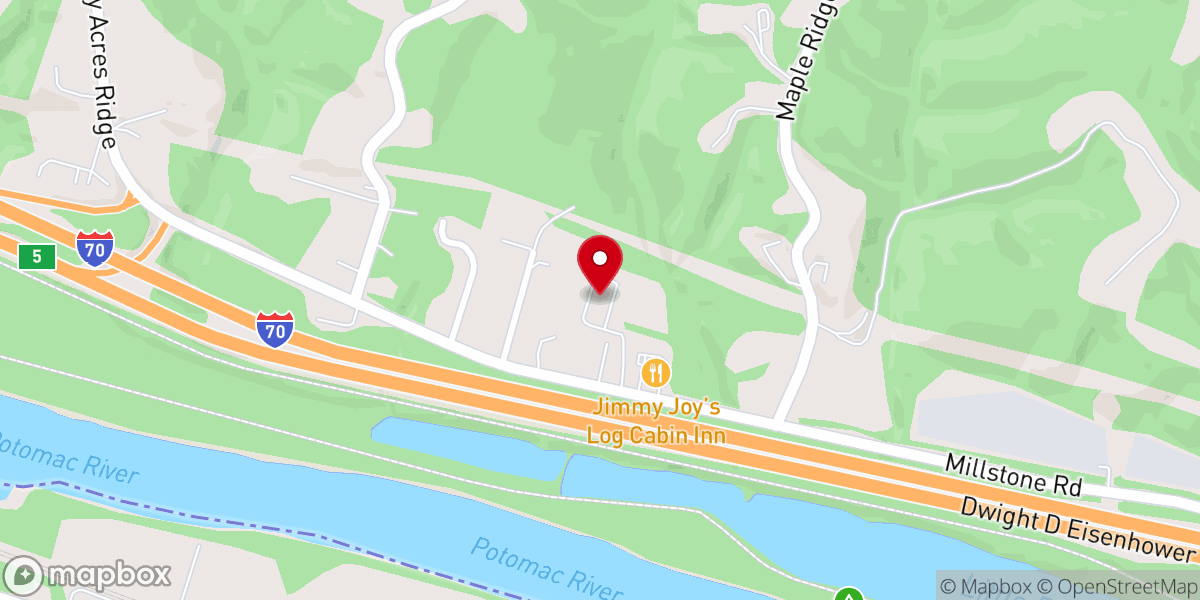 Map showing location of Church of God Love Ministries Inc