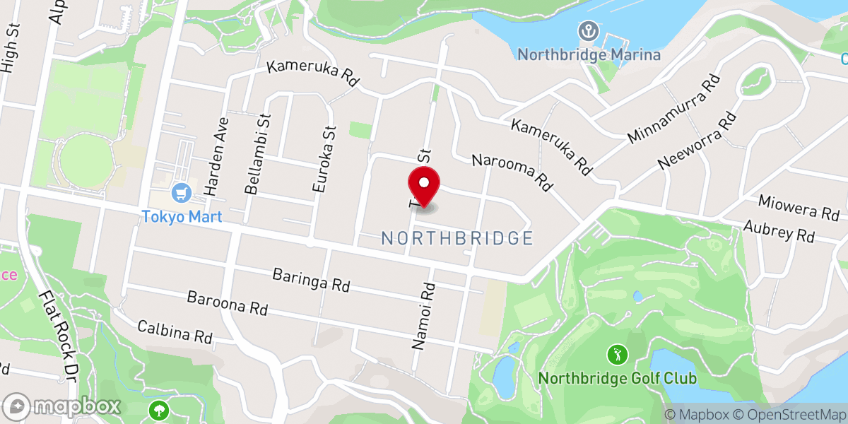 Map showing location of St Mark's Anglican Church