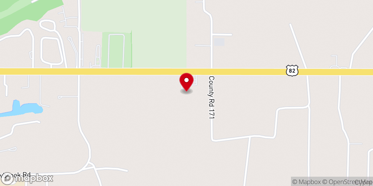 Map showing location of Portwood Church