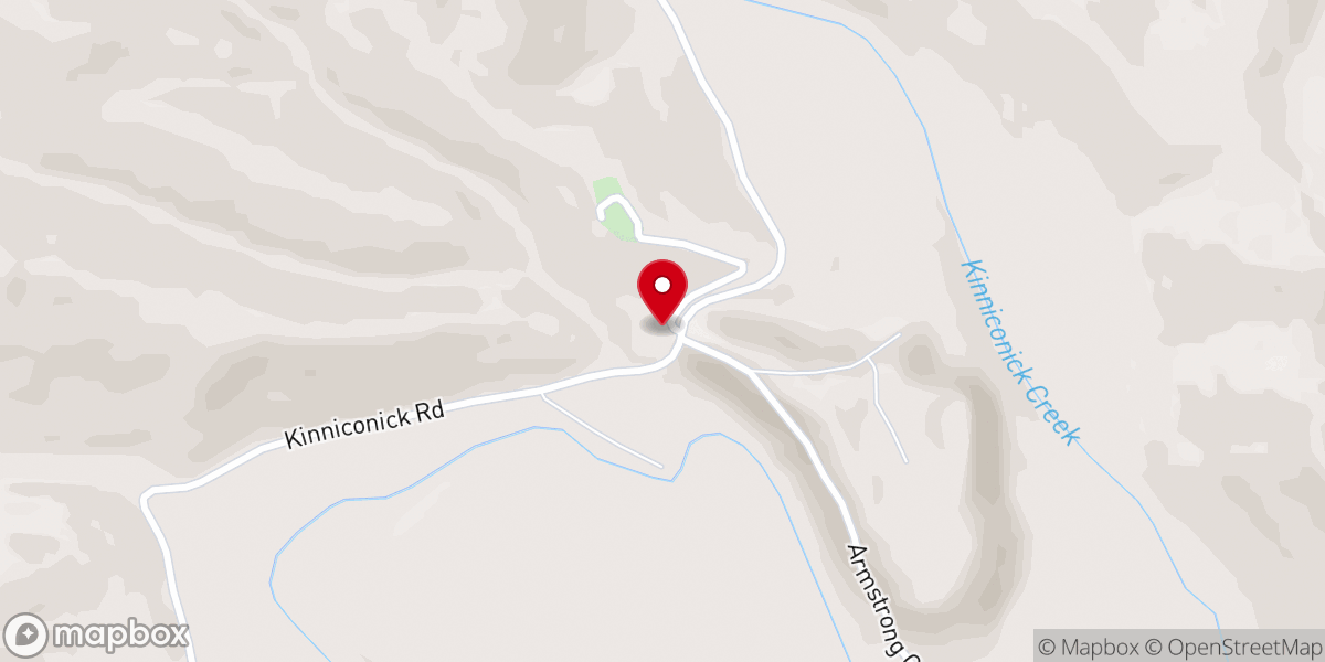 Map showing location of Armstrong Mills Church