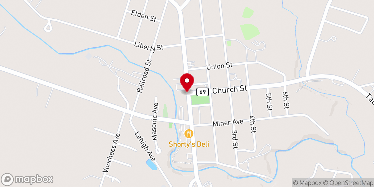 Map showing location of United Church-Camden Presbyterian