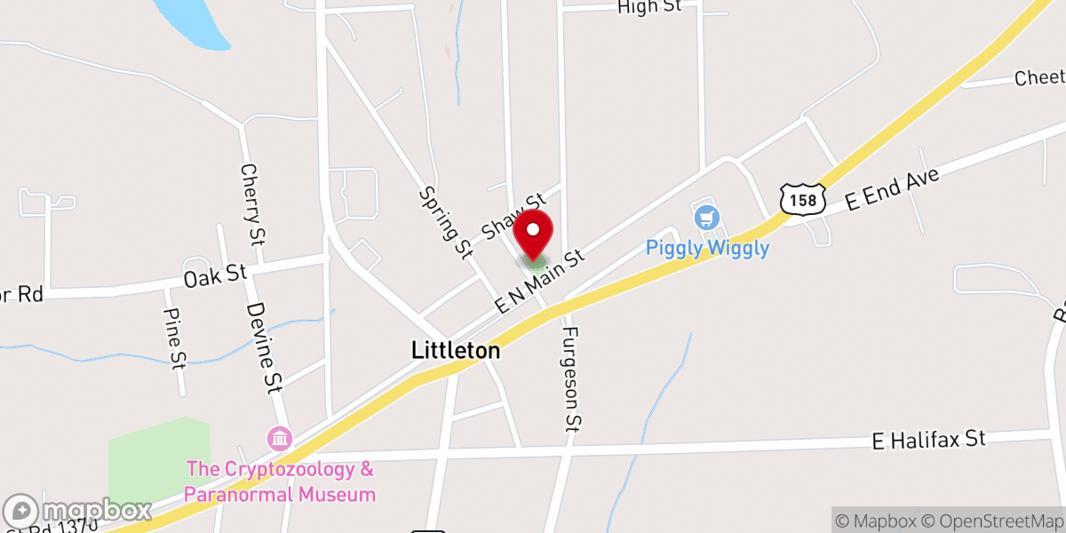 Map showing location of Littleton Playground