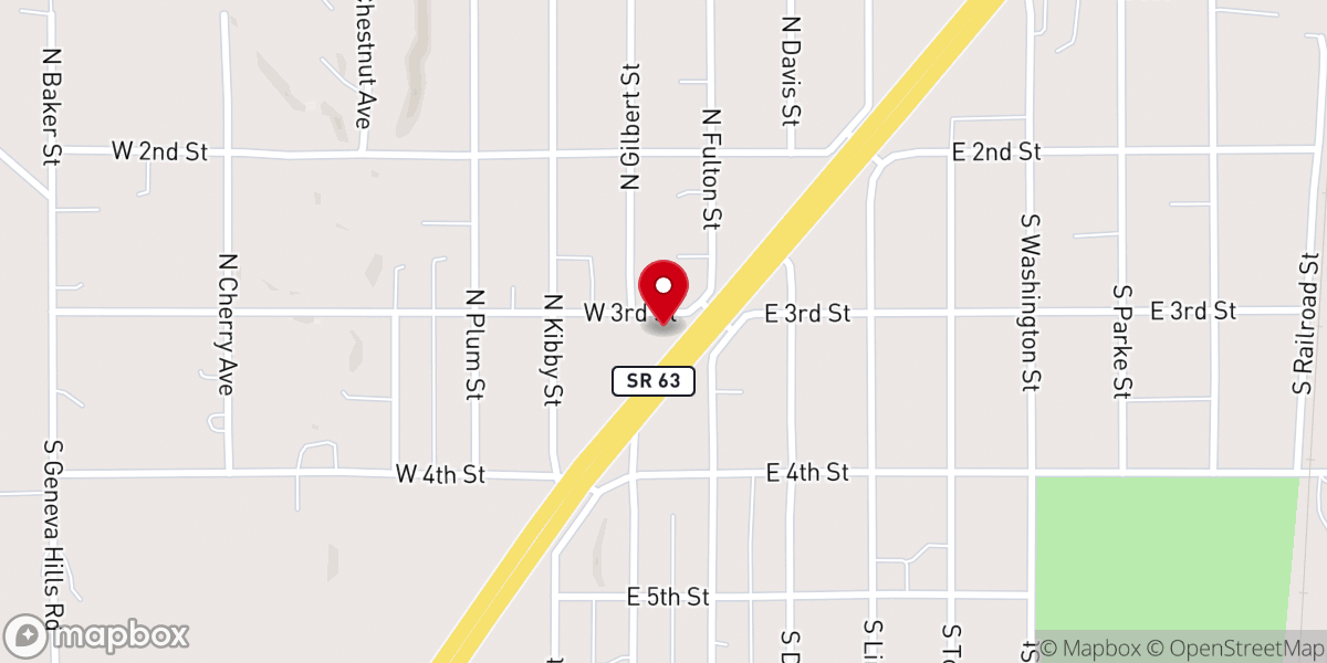 Map showing location of Valley Church Clinton
