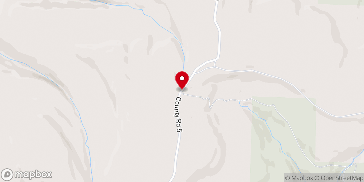 Map showing location of Hawksbill Crag Trailhead