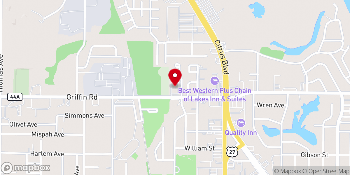 Map showing location of New Macedonia Worship Center