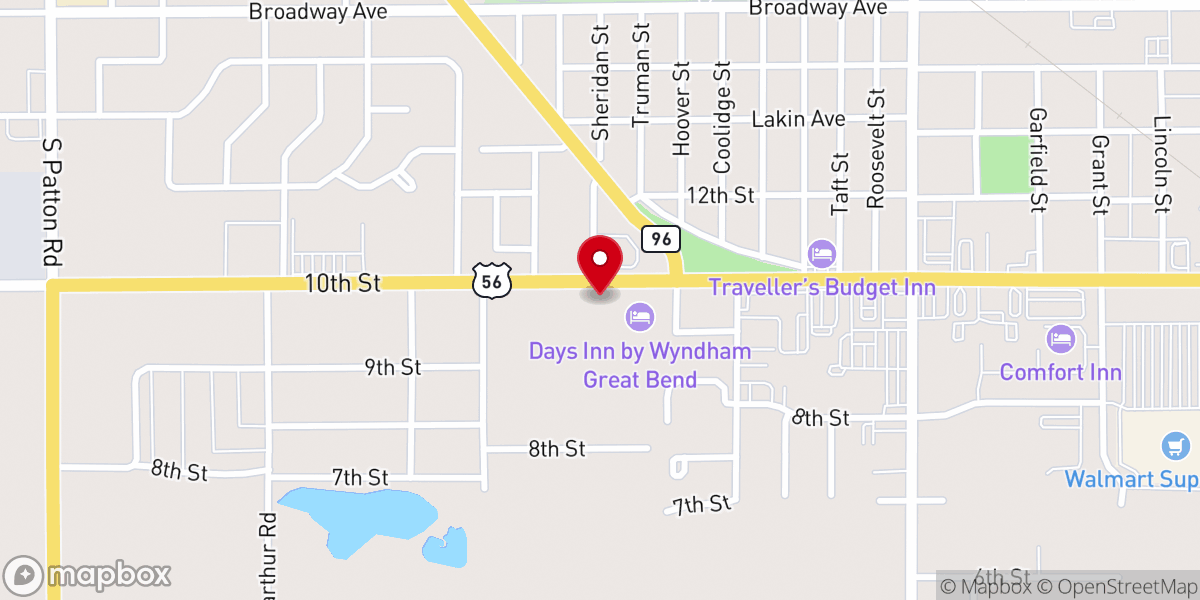Map showing location of Great Wall Super Buffet