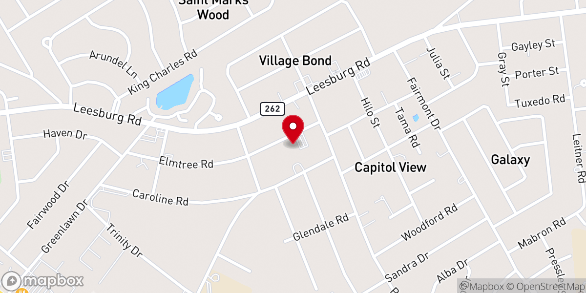 Map showing location of Capitol View Church