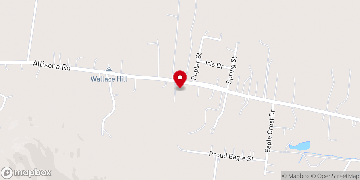 Map showing location of Beech Grove Missionary Baptist Church