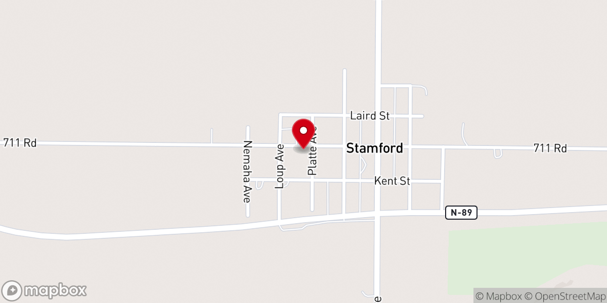 Map showing location of Trinity Lutheran Church