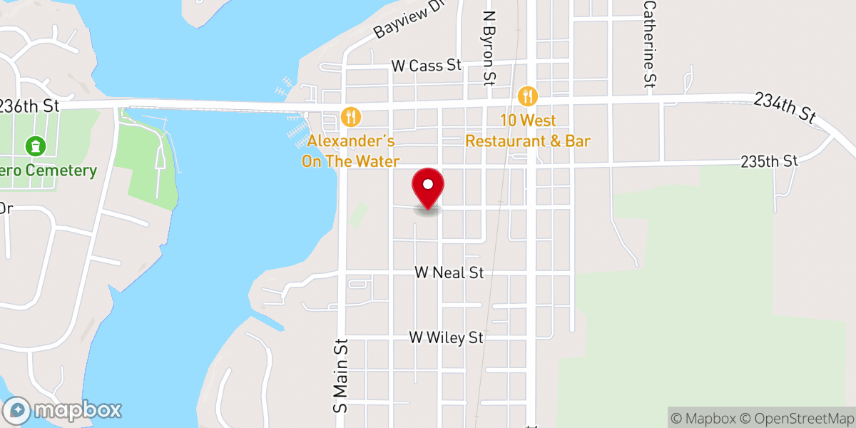 Map showing location of Cicero Wesleyan Church