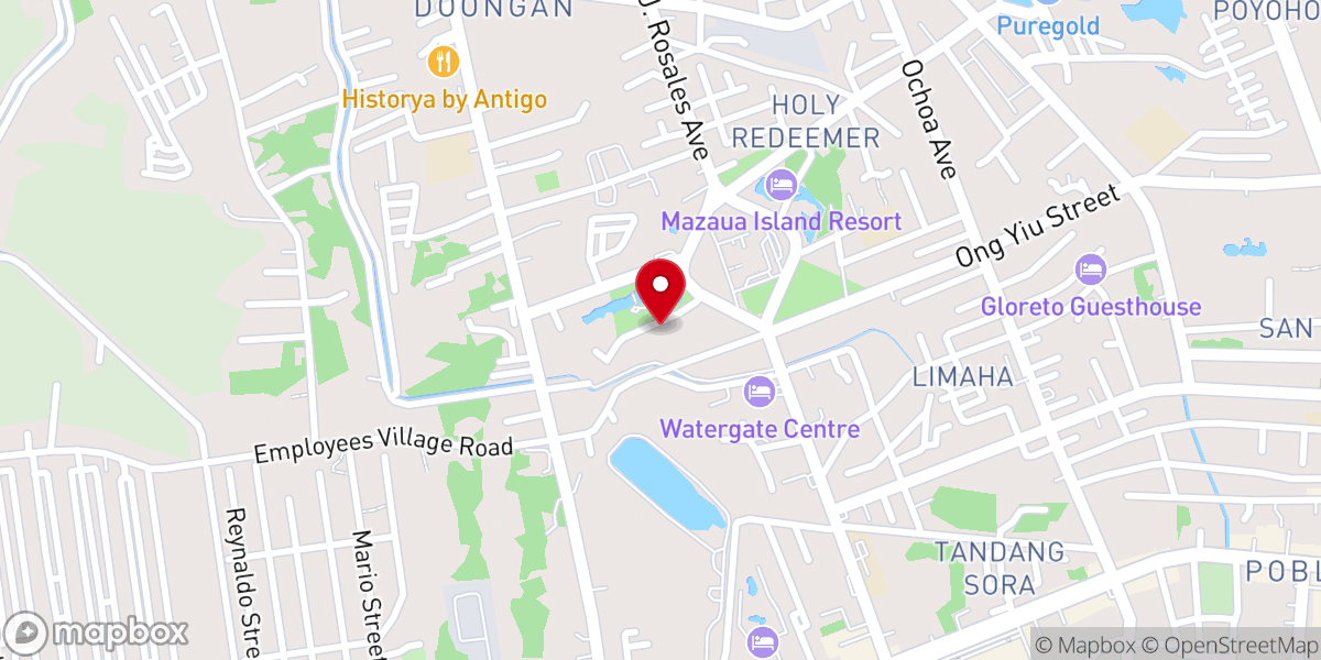 Map showing location of Butuan City Alliance Church