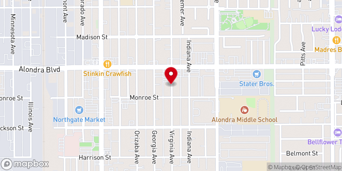 Map showing location of Emmanuel Reformed Church
