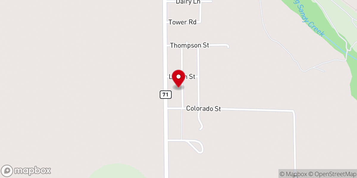 Map showing location of Providence Reformed Church