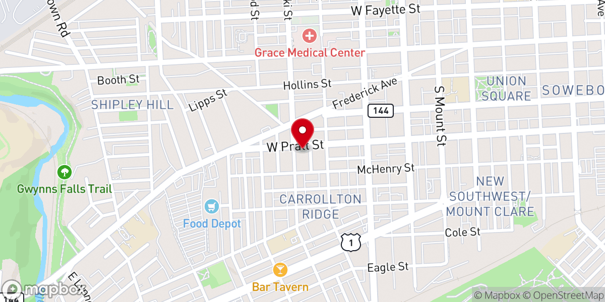 Map showing location of Lion of Judah Worship & Deliverance Min