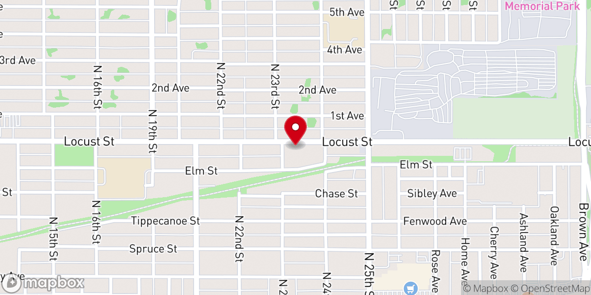 Map showing location of The Sanctuary - Terre Haute
