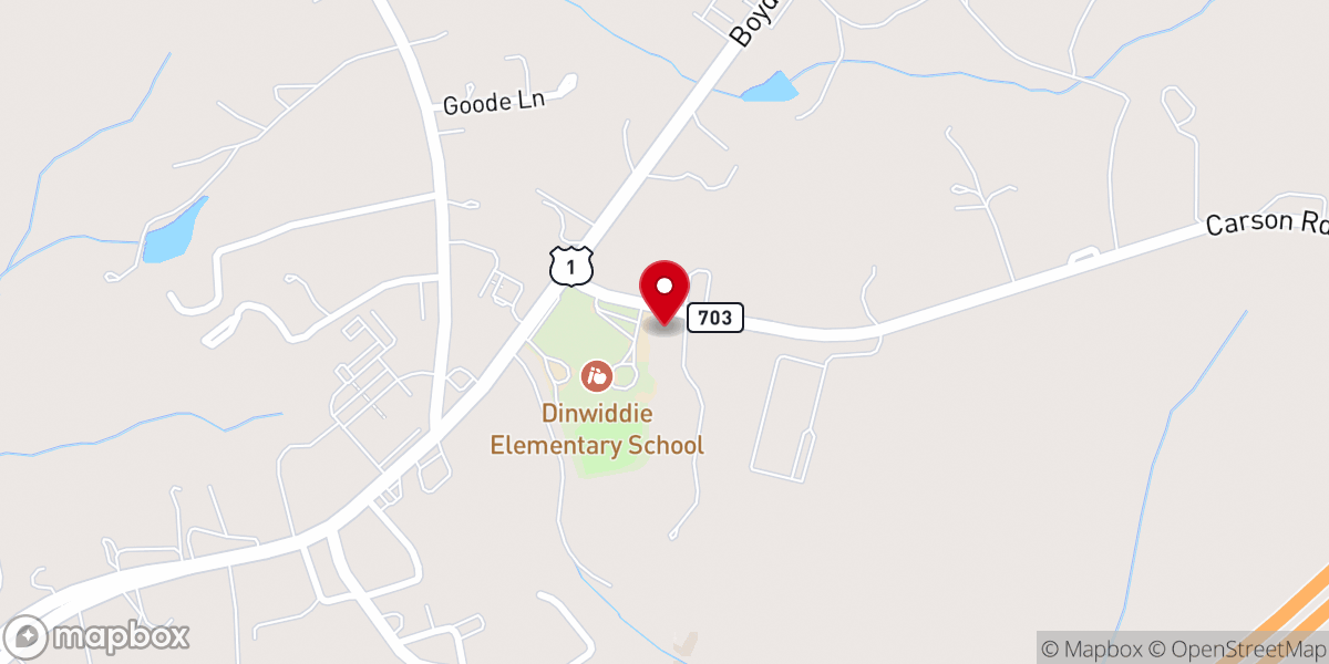 Map showing location of Historic Smyrna Baptist Church