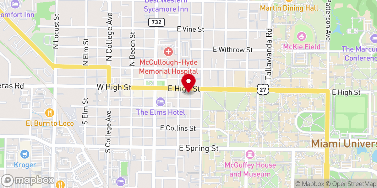 Map showing location of St. Mary Roman Catholic Parish