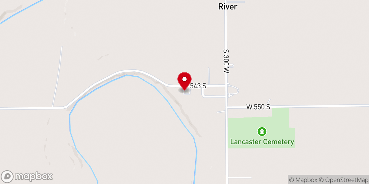 Map showing location of Lancaster Wesleyan Church