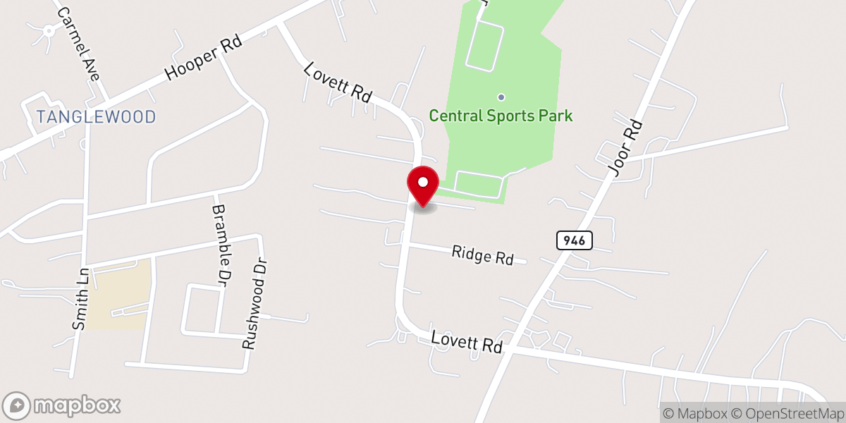 Map showing location of Central Worship Center