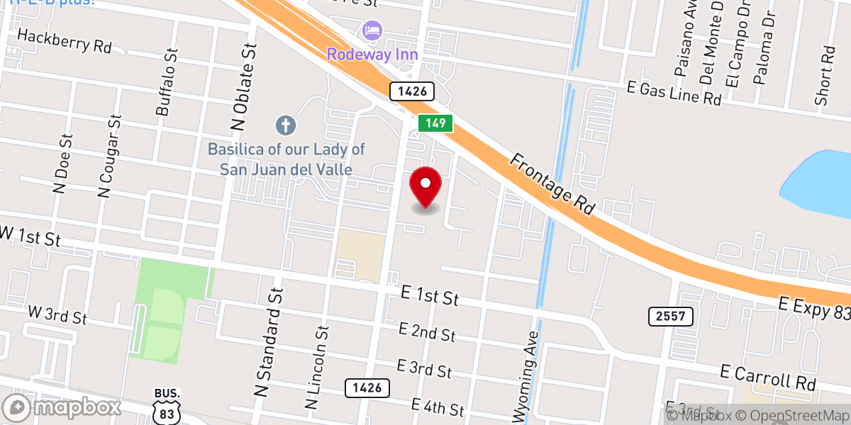 Map showing location of Gelman Stained Glass Museum