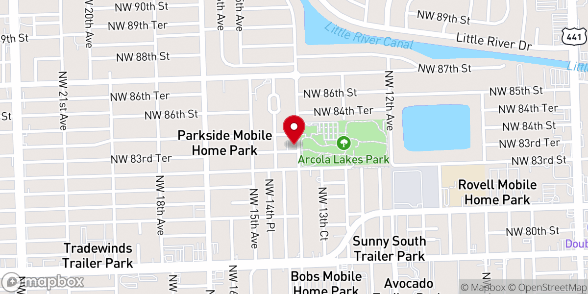 Map showing location of Sellers Memorial United Methodist Church