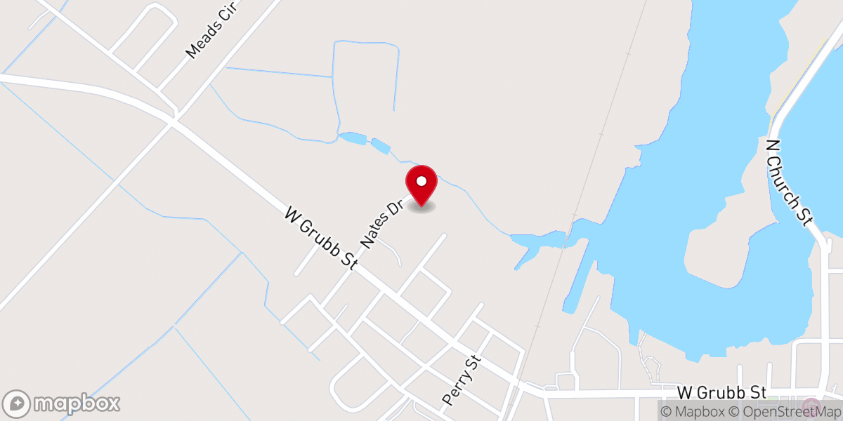 Map showing location of New Harvest Outreach Ministry