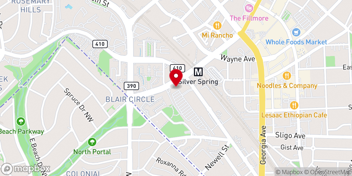 Map showing location of Saint Luke Institute