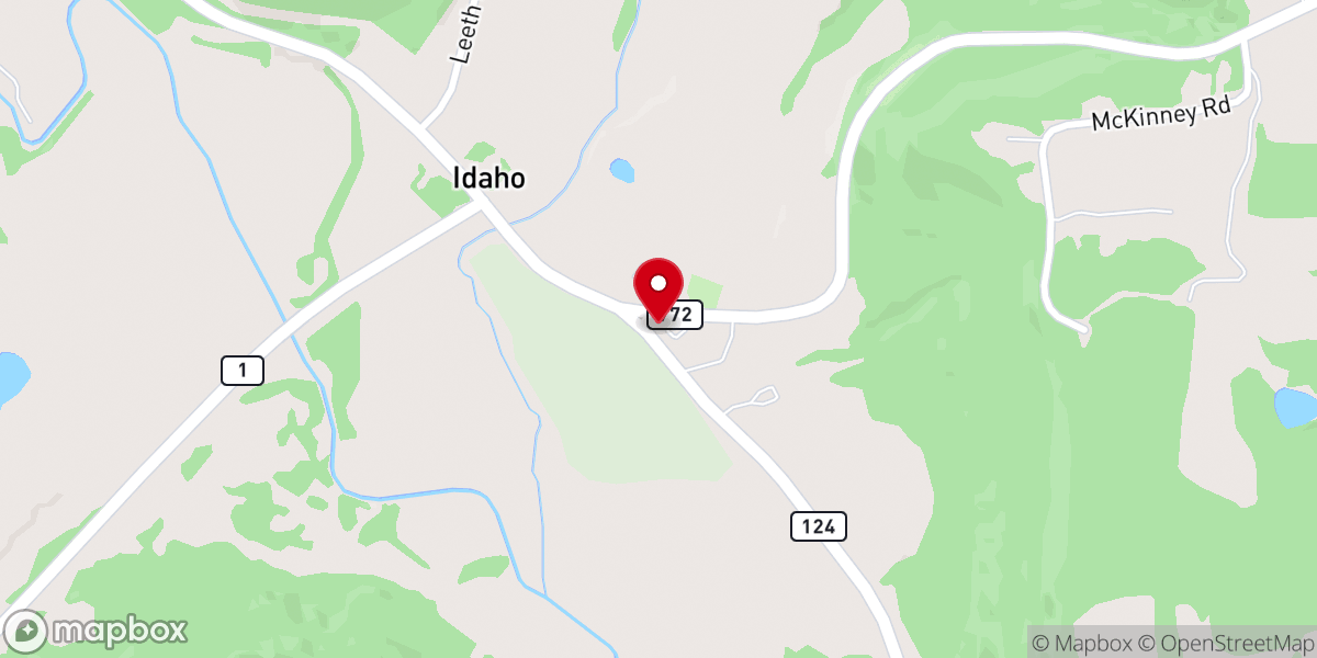 Map showing location of Pennisten Chapel Christian