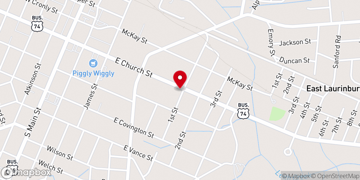 Map showing location of Life Changing Ministry