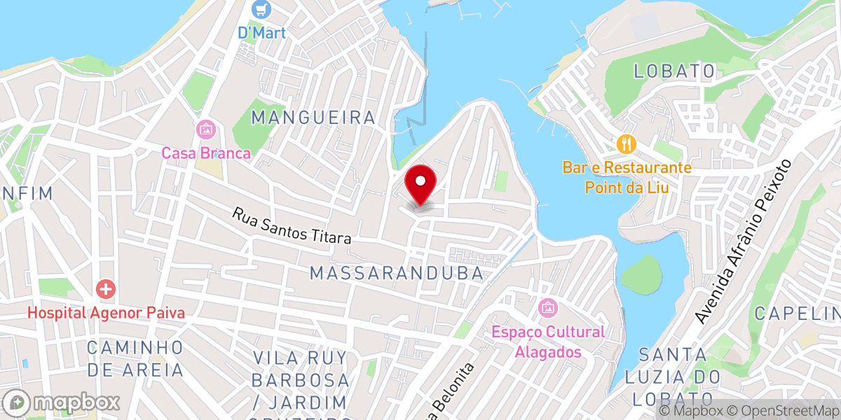 Map showing location of Igreja Pentecostal Coroa de Cristo