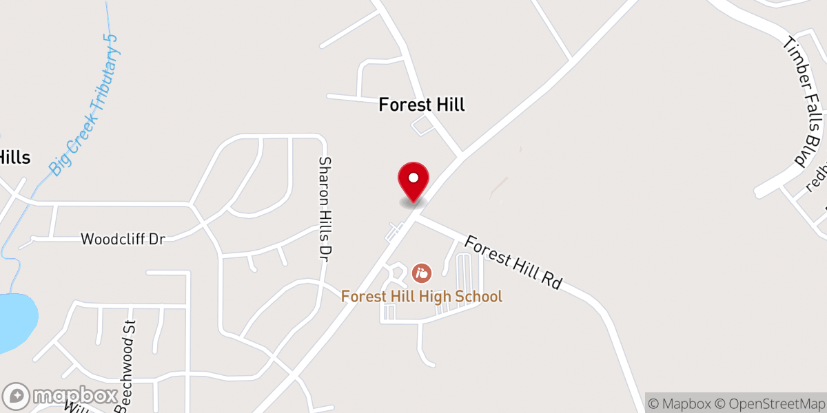 Map showing location of Eternal Life Prayer Center