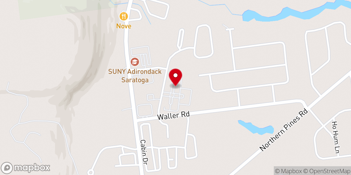 Map showing location of Adirondack Christian Fellowship