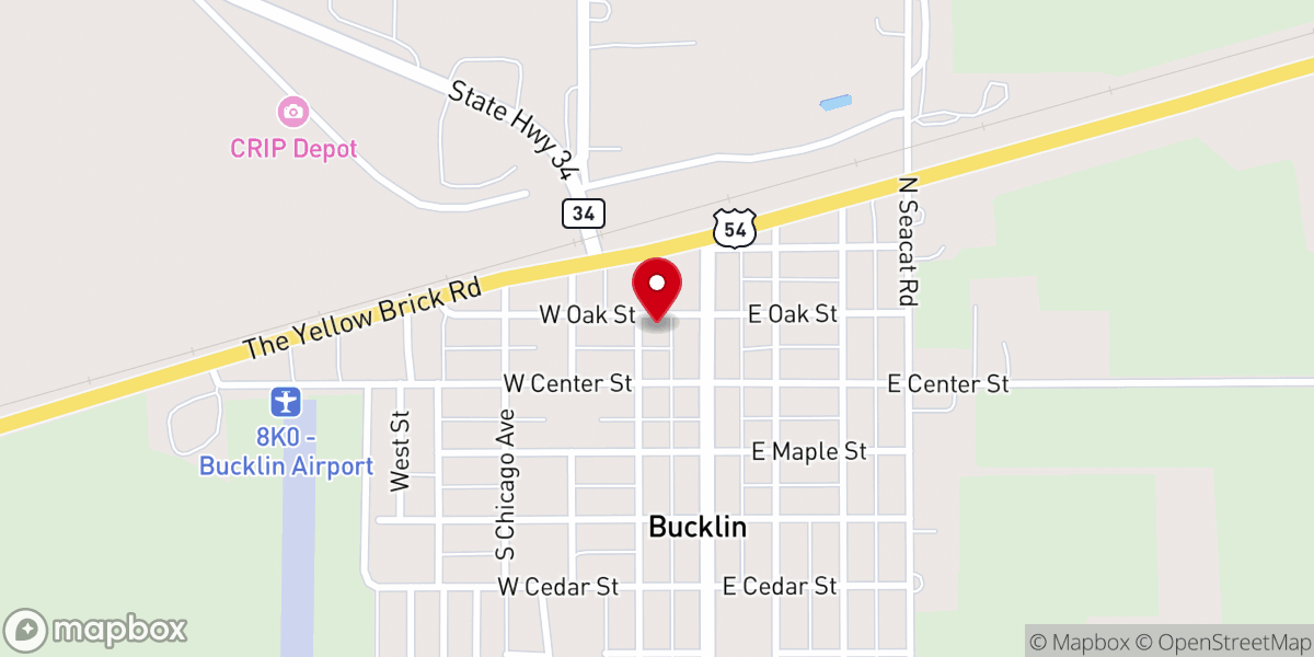 Map showing location of City Hall