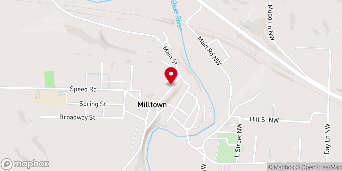 Map showing location of Grace Tabernacle Crawford