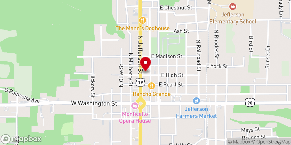 Map showing location of Christ Church Parrish Hall