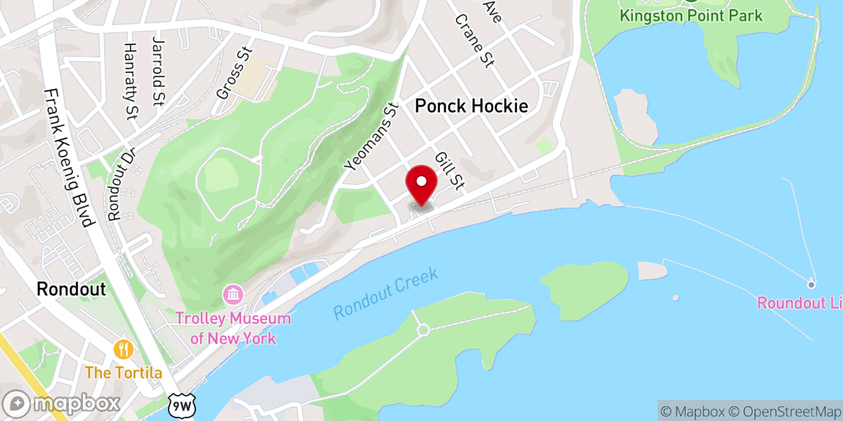 Map showing location of New Central Baptist Church