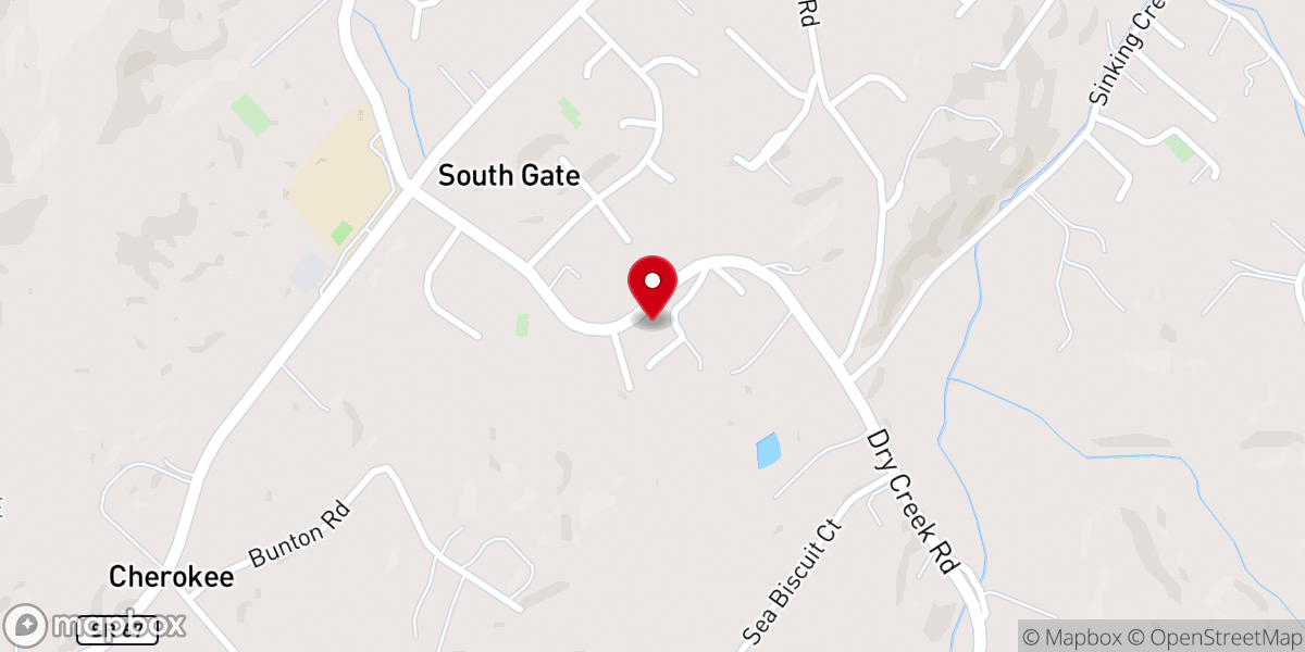 Map showing location of Lone Oak Christian Church