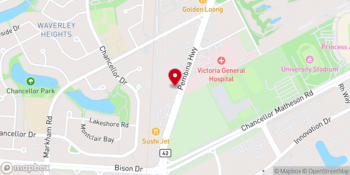 Map showing location of RCCG Cornerstone Worship Centre (CWC)