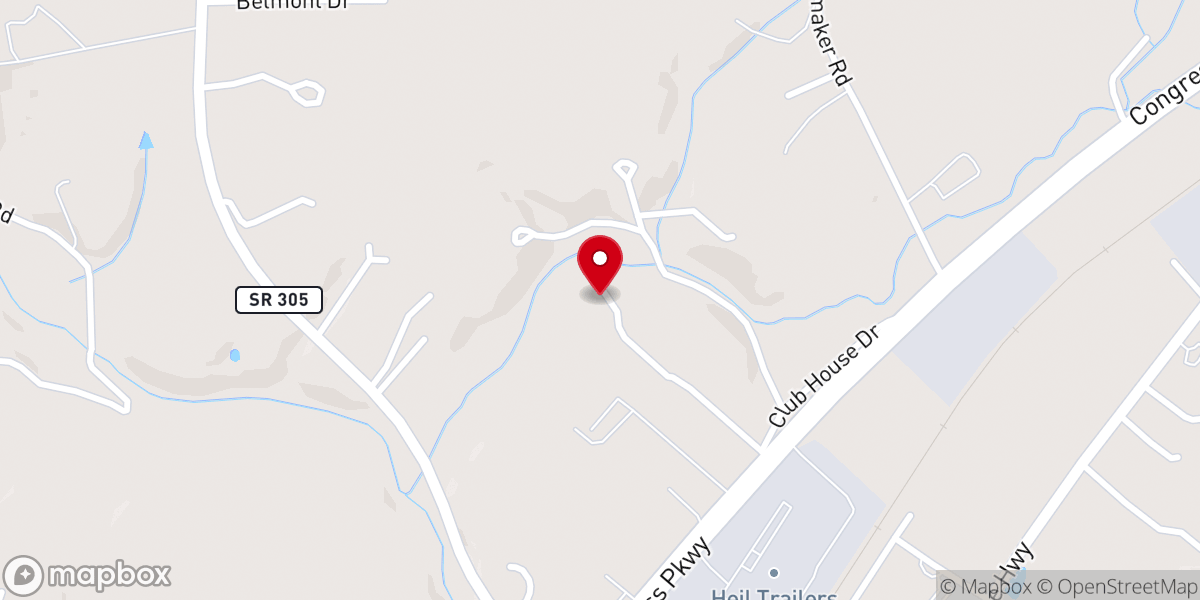 Map showing location of Athens United Pentecostal Church
